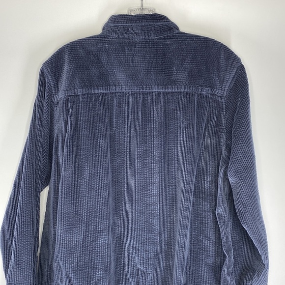 L.L. Bean Comfort Corduroy Relaxed Shirt Blue 512409 Size 1X - Picture 5 of 10